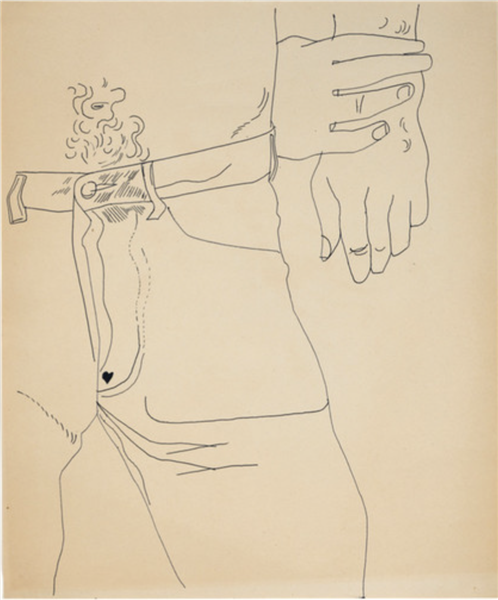 Standing Male Torso, 1950 - 1955 - Andy Warhol