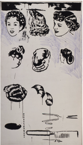 Wigs, 1961 - Andy Warhol