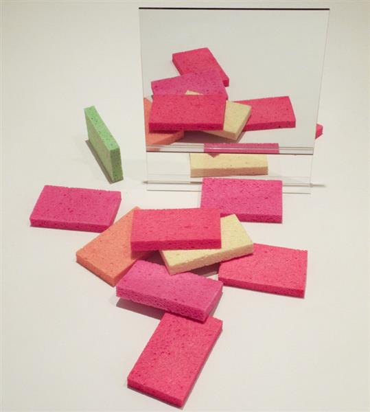 Sponges with Single Double-Sided Floor Mirror, 1978 - Jeff Koons