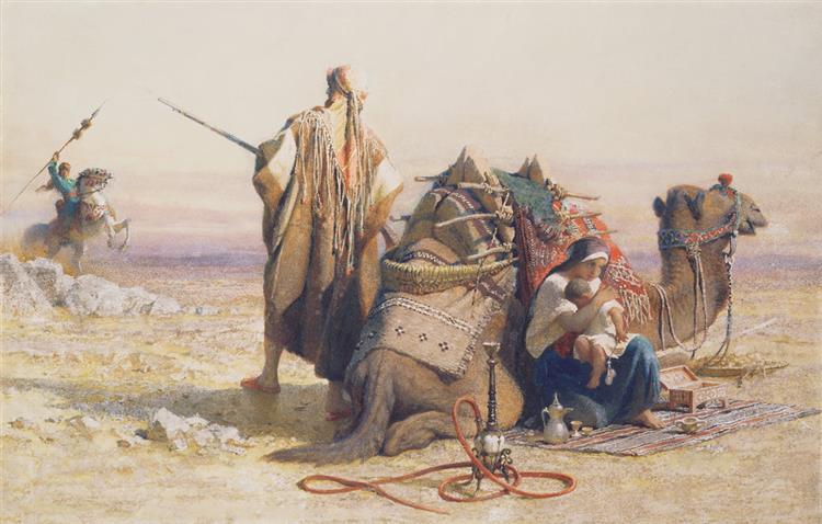 Danger in the Desert, 1867 - Carl Haag