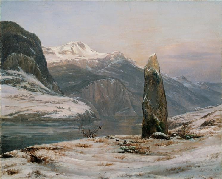 Winter at the Sognefjord, 1827 - Johan Christian Dahl
