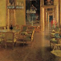Interior in the Winter Palace of Prince Eugene of Savoy in Himmelpfortgasse - Carl Moll