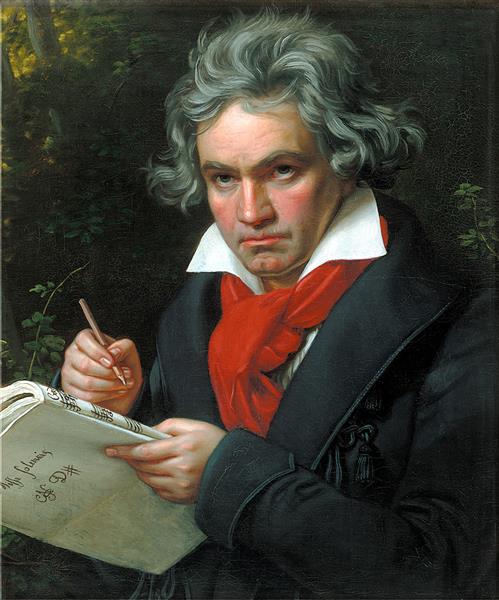A Portrait of Ludwig van Beethoven, 1820 - Йозеф Карл Штилер