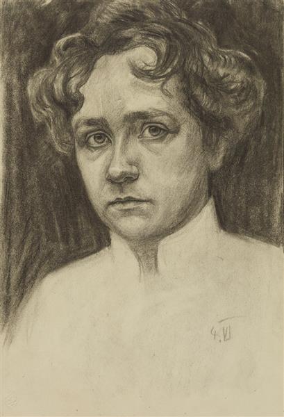 Self-Portrait, 1901 - Габріель Мюнтер