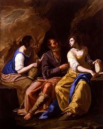 Lot and His Daughters - Artemisia Gentileschi