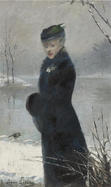 A Winter Stroll - Louise Abbéma