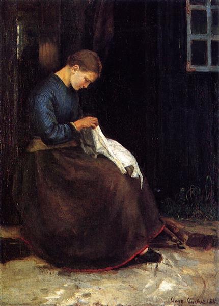 Girl Plucking a Goose, 1879 - 1882 - Anna Ancher