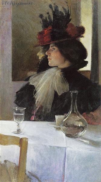 In the Café, 1898 - Джон Уайт Александер