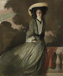 Portrait of Mrs. John White Alexander - Джон Уайт Александер
