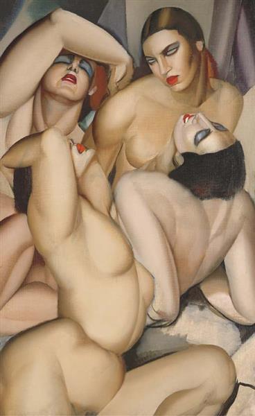 Group of Four Nudes, 1925 - Тамара Лемпицька