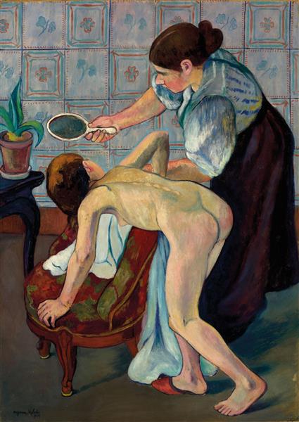 The Little Girl in the Mirror, 1909 - Suzanne Valadon