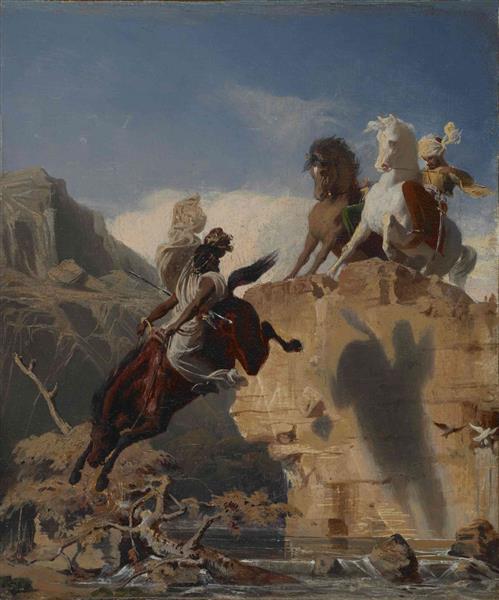 Turkish and Arab Horsemen, 1838 - 1839 - Марк Габриэль Шарль Глейр