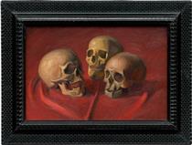 Vanitas (Three skulls) - Georg Scholz
