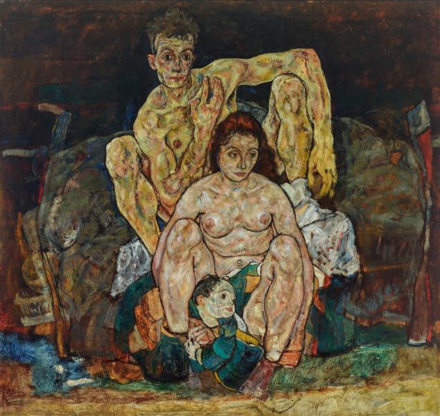 La Famille, 1918 - Egon Schiele