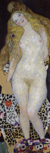 Adam and Eva (unfinished) - Gustav Klimt