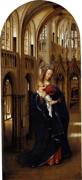 Virgem numa Igreja, 1437 - 1439 - Jan van Eyck