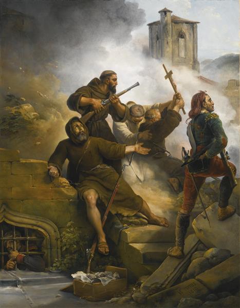 Episode of the First siege of Zaragoza, Peninsular War, June 15, 1808 – August 14, 1808, 1819 - Horace Vernet