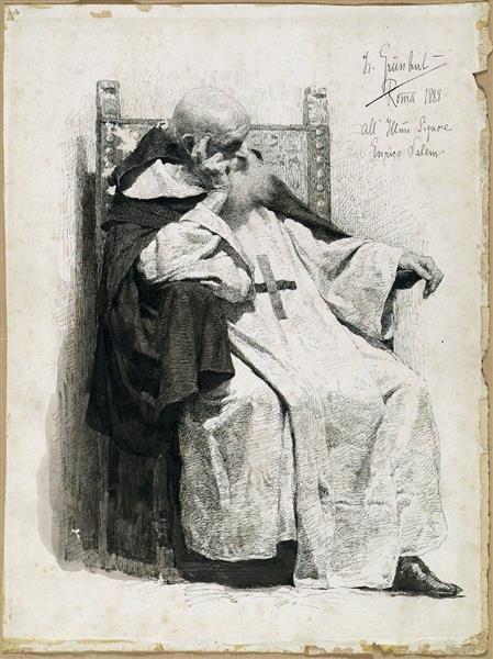 Old friar, 1888 - Isidoro Grünhut