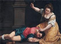 Jael and Sisera - Artemisia Gentileschi