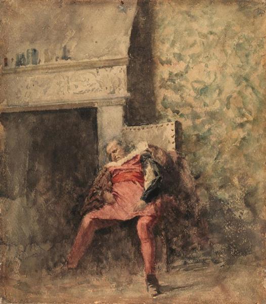 An halberdier, 1869 - Джузеппе Де Ніттіс