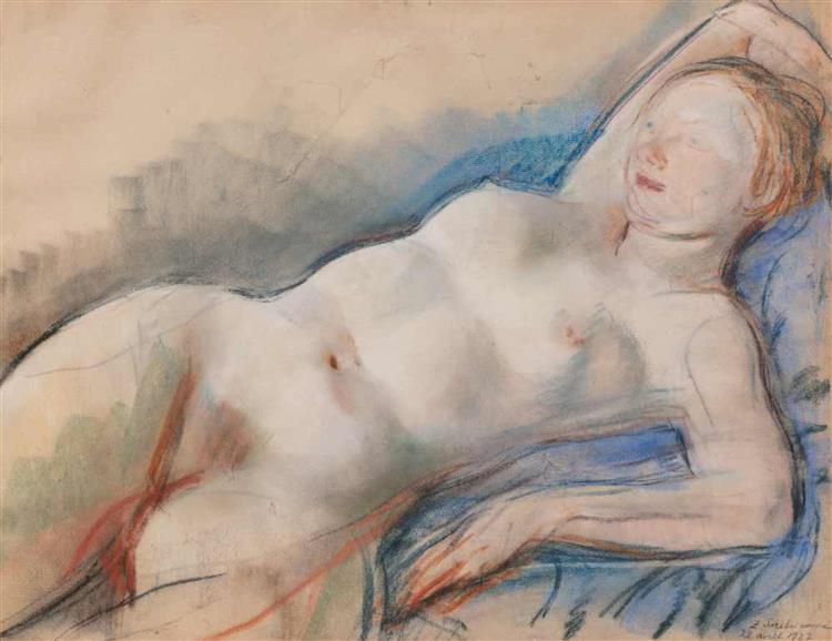 Reclining Nude, 1927 - Zinaida Serebriakova