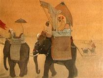 Emperor's March to Kashmir - Abanindranath Tagore