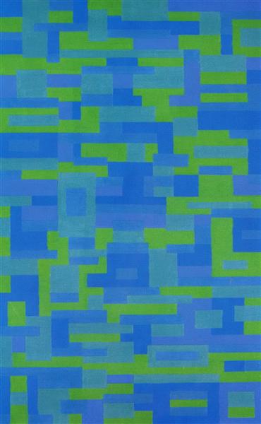 Blue-Green Painting, 1948 - Эд Рейнхардт