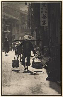 A Street in China - Adolf de Meyer