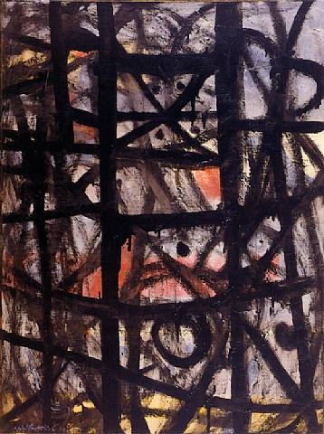 The Cage, 1954 - Адольф Готлиб