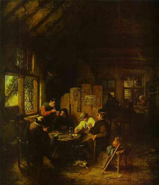 In the Village Inn, 1660 - Adriaen van Ostade