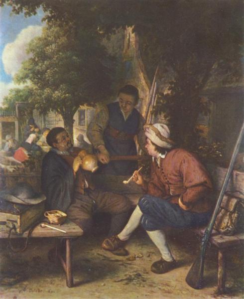 Resting Travellers, 1671 - Адріан ван Остаде