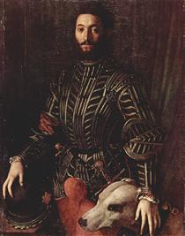 Portrait of Guidubaldo della Rovere - Аньоло Бронзино