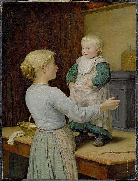 The older sister, 1889 - Альберт Анкер