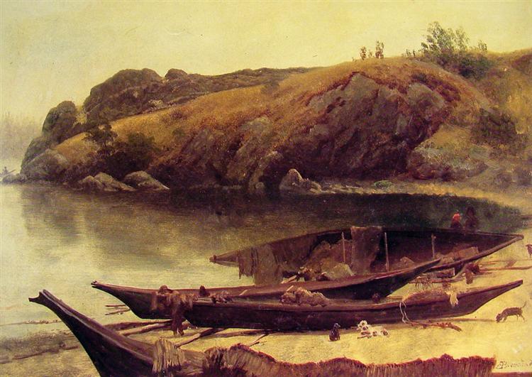 Canoes, 1888 - Альберт Бирштадт