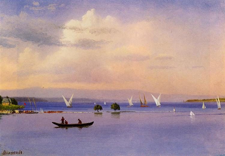 On the Lake - Albert Bierstadt