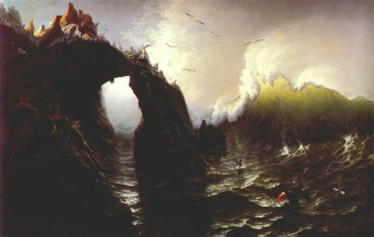 Seal Rocks (San Francisco), 1872 - Albert Bierstadt