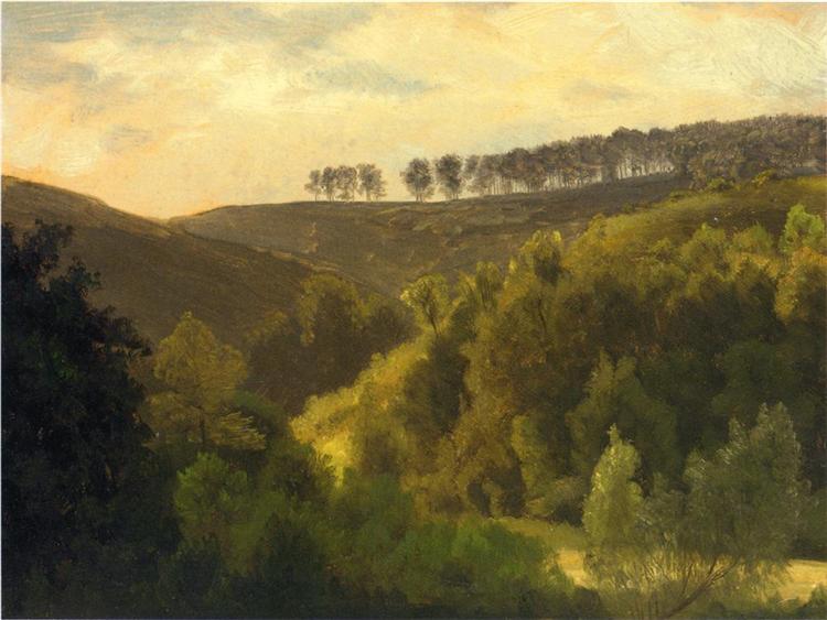 Sunrise over Forest and Grove - Albert Bierstadt