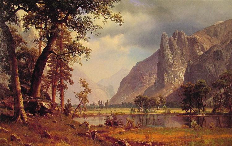 Yosemite Valley, 1866 - 阿爾伯特·比爾施塔特