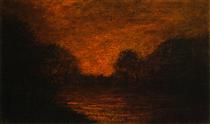 Pond in Moonlight - Albert Pinkham Ryder