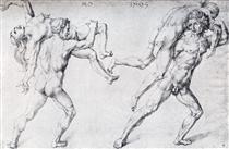 Abduction Of A Woman (Rape Of The Sabine Women) - Albrecht Dürer