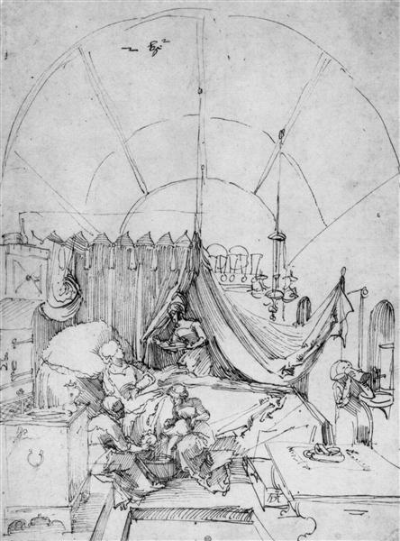Birth of Mary, 1503 - 1504 - Albrecht Dürer