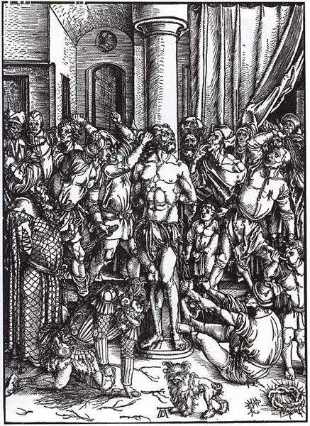 Бичевание Христа, c.1497 - Альбрехт Дюрер