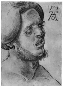 Head of a suffering man - Albrecht Dürer