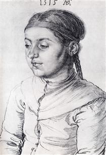 Portrait Of A Girl - Albrecht Dürer