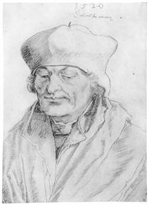 Portrait of Erasmus of Rotterdam - Alberto Durero