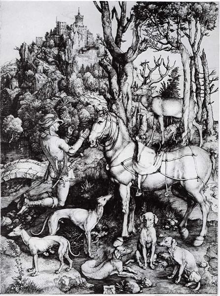Saint Eustace, c.1501 - 杜勒