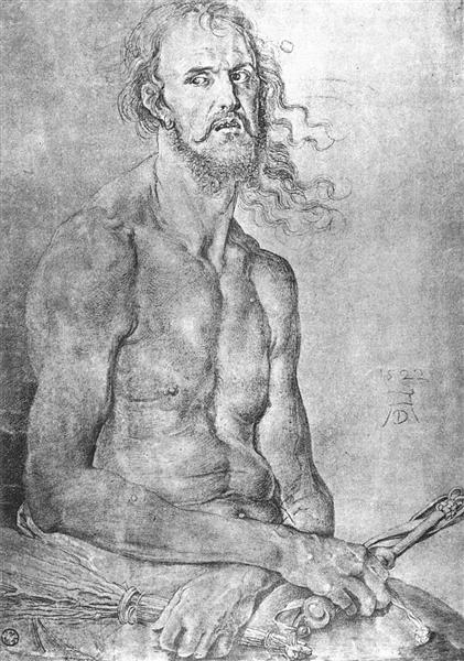 Self-Portrait as the Man of Sorrows, 1522 - Alberto Durero