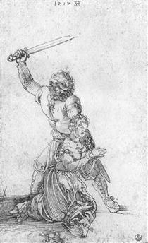 St. Catherine and the executioner - Albrecht Dürer