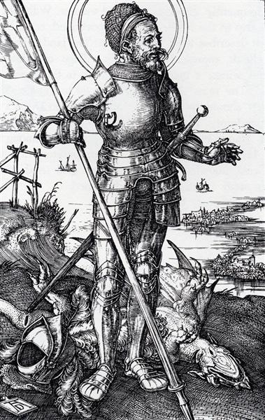 St. George On Foot, 1502 - Альбрехт Дюрер