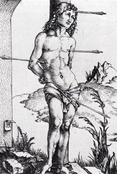 St. Sebastian At The Column, 1499 - Albrecht Dürer
